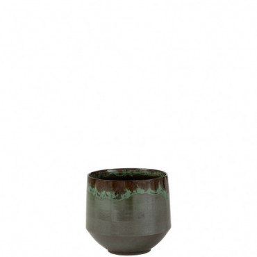 Cache Pot Aline Ceramique Vert M